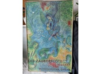 Marc Chagall Lithograph Poster The Magic Flute Die Zauberflote Mourlot