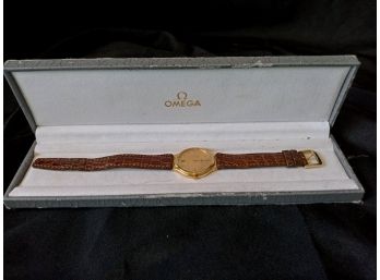18 Karat Gold Omega DeVille Men's Wrist Watch