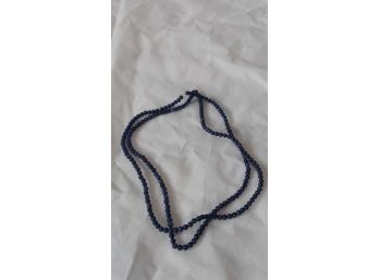2 Strands Of Blue Lapis Beads