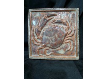 Fulper American Art Pottery Tile Crab