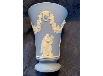 Vintage Blue Jasperware Wedgwood Vase