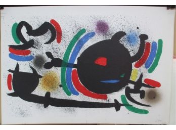 Joan Miro Miro Lithographe I  Original Lithograph Plate X 1972