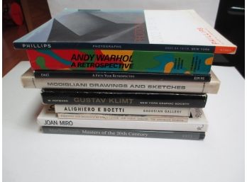 9 Various Art Books And Catalogs