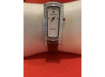 Elegant Croton Ladies Diamond Wristwatch