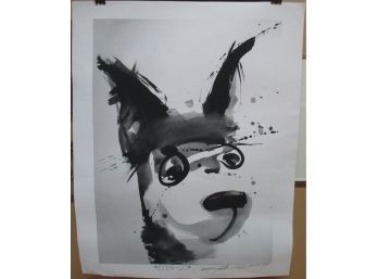 Tammy Smith Signed Lithograph Titled Dog (A) 2007