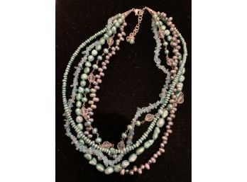 Beautiful Dream Col Pearls Statement Necklace