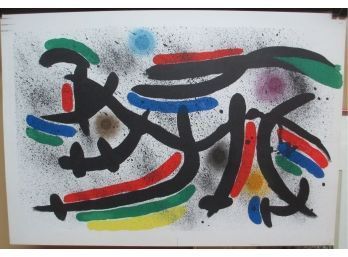 From Joan Miro Volume I Original Lithograph Plate IX After Miro