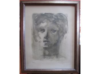 Leonor (Eleonora) Fini (1907 - 1996) Italy, France, & Argentina Lithograph Of A Woman
