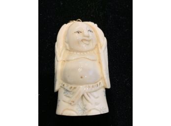 Vintage Hand Carved Buddha Netsuke Pendant