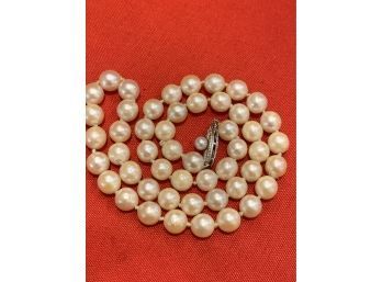 Romantic Vintage Genuine Pearls 14kt Clasp