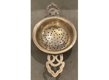 Beautiful Sterling Silver Double Handled Tea Strainer