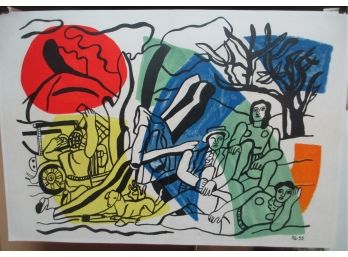 Fernand Leger, French (1881  1955) Book Plate Double Page Print