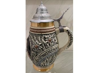 Vintage German Stein With Couple On Front