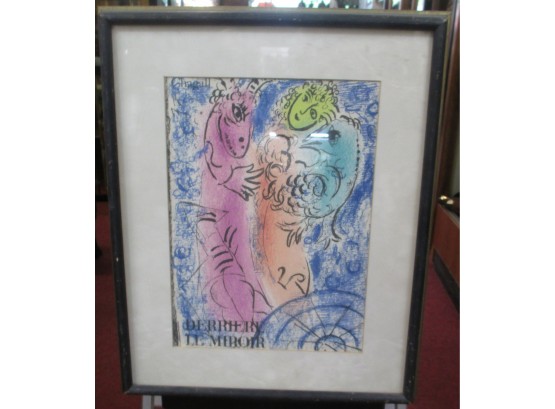 Marc Chagall Cover Page Screen Print Derriere Le Miroir