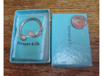 Tiffany & Co. .925 Sterling Silver Golf Club & Ball Head Key Ring