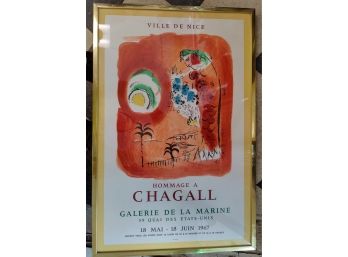 Marc CHAGALL: Ville De Nice - Poster By Mourlot