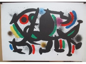 From Joan Miro Volume I Original Lithograph Plate VIII After Miro