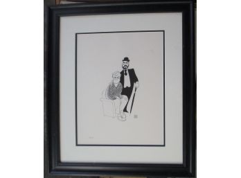 Al Hirschfeld (1903 - 2003) New York, Limited Edition Lithograph Family Affair Mr French & Uncle Bill
