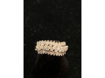 Stunning 14kt Gold And Diamond Cocktail Ring