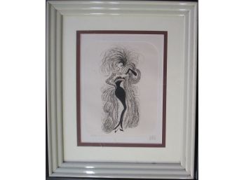 Al Hirschfeld (1903 - 2003) New York, Limited Edition Etching Josephine Baker 1982