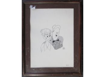 Al Hirschfeld (1903 - 2003) New York, Limited Edition Lithograph Petticoat Junction Kate & Uncle Joe