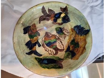 Dolores Porras Pottery Bowl With Fish
