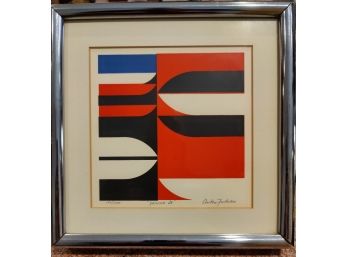 Anton Fortescu-Smyth (b. 1936 - ) Abstract Serigraph On Paper Titled Yankee Jr.