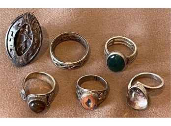 Lot Of Sterling Silver Rings