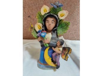 Josefina Aguilar Religious Mexican Folk Art Pottery Sculpture
