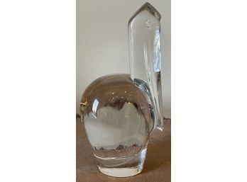 Baccarat Pelican Stork Crystal Paperweight