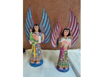 2 Pintura Maria Jimienez Wood Carving  Angels
