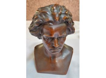 Bronze Clad Bust Of Angry Beethoven