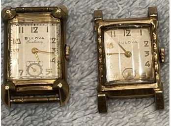 Lot Of 2 Bulova Gold Filled Watches