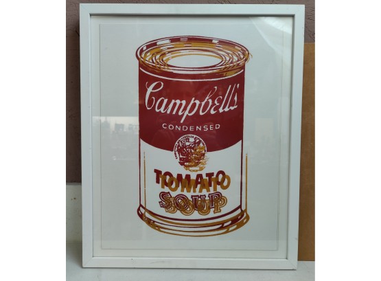 In The Manner Of Andy Warhol Cambell's Tomato Soup Can Silkscreen