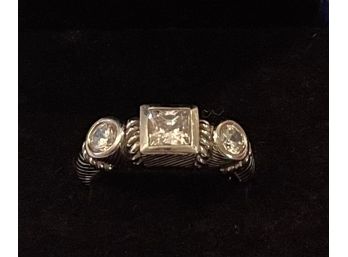 Judith Ripka Sterling Silver Ring Size 6.5
