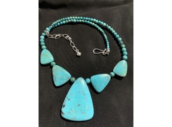 Jay King Turquoise Sterling Statement Necklace