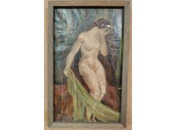 Attributed To Roland Oudot Oil On Canvas Nude