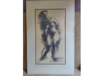 Chaim Gross Drawing Of A Nude Woman