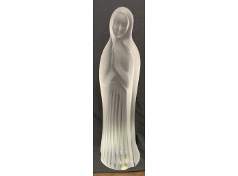 Lalique Frosted Glass Figurine Praying