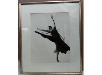 Black And White Photograph Of A Ballet Dancer