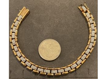 Technibond 18kt Gold Over Sterling Silver Bracelet