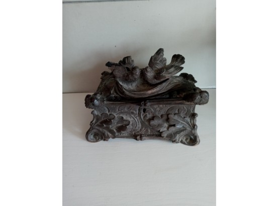 Finely Carved Antique Black Forest Jewelry Box