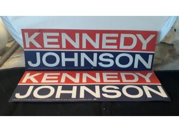 2 Kennedy Johnson Bumper Stickers