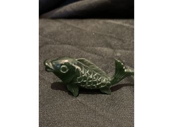 Vintage Green Jade Fish