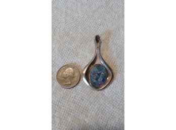 Sterling Silver & Opal Pendant