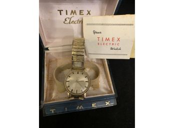 Vintage Times Electric Watch With Box And Papers