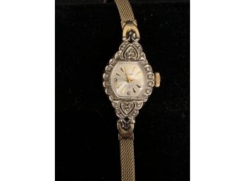 Sweet Vintage Heart Shaped Watch With Diamonds