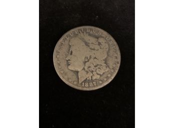 1887 O Morgan American Silver Dollar Authentic
