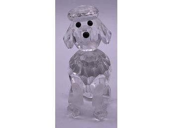 Swarovski Crystal Poodle Dog