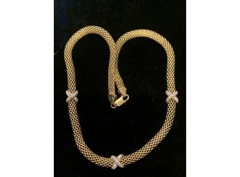 Classic Design Vermeil Sterling Silver Necklace